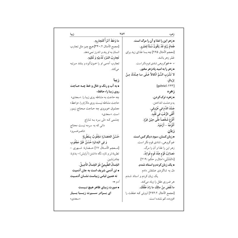 کتاب فرهنگ ضرب المثل های مشترک فارسی و عربی gallery3